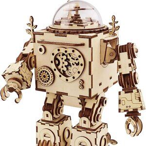 NWT Robotime Orpheus Steam Punk Music Box Kit – 221 Pieces – Great STEM Activity